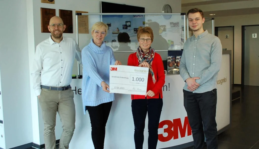 Sport treiben, Punkte sammeln und diese in eine Spende umwandeln. Dank an die Mitarbeiter:innen von TOP-Service für Lingualtechnik GmbH