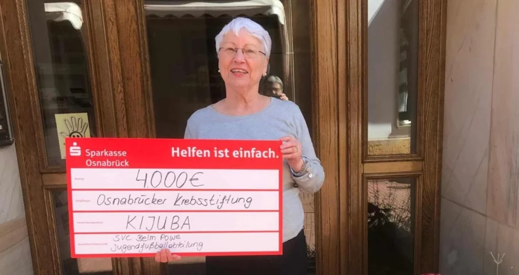 Eine Spendenstaffel für Kinder! Mit dieser Aktion hat der SV Concordia Belm-Powe von 1927 e.V. über 4.000 Euro gesammelt