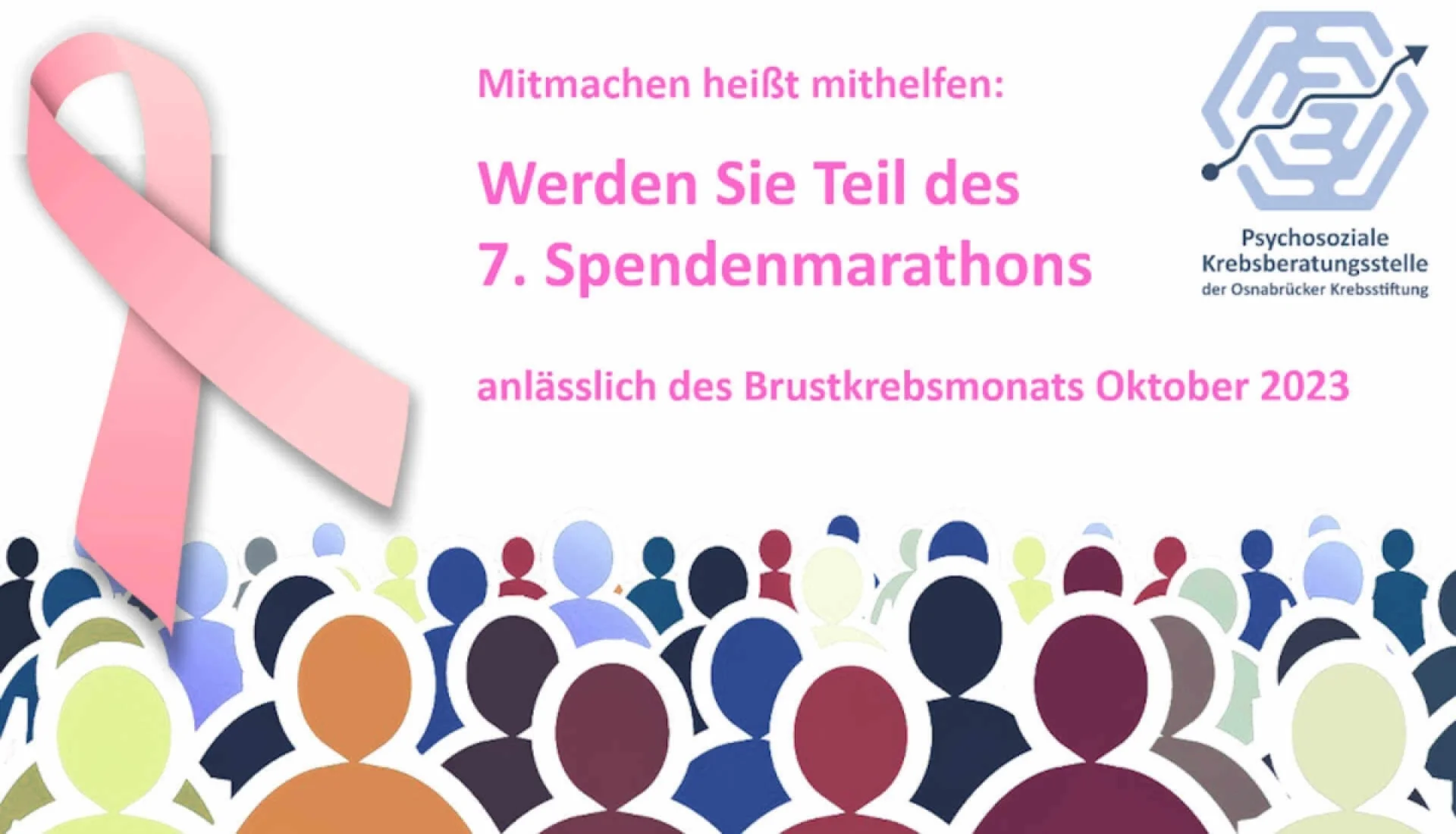 Aufruf zum Mitmachen beim Spendenmarathon